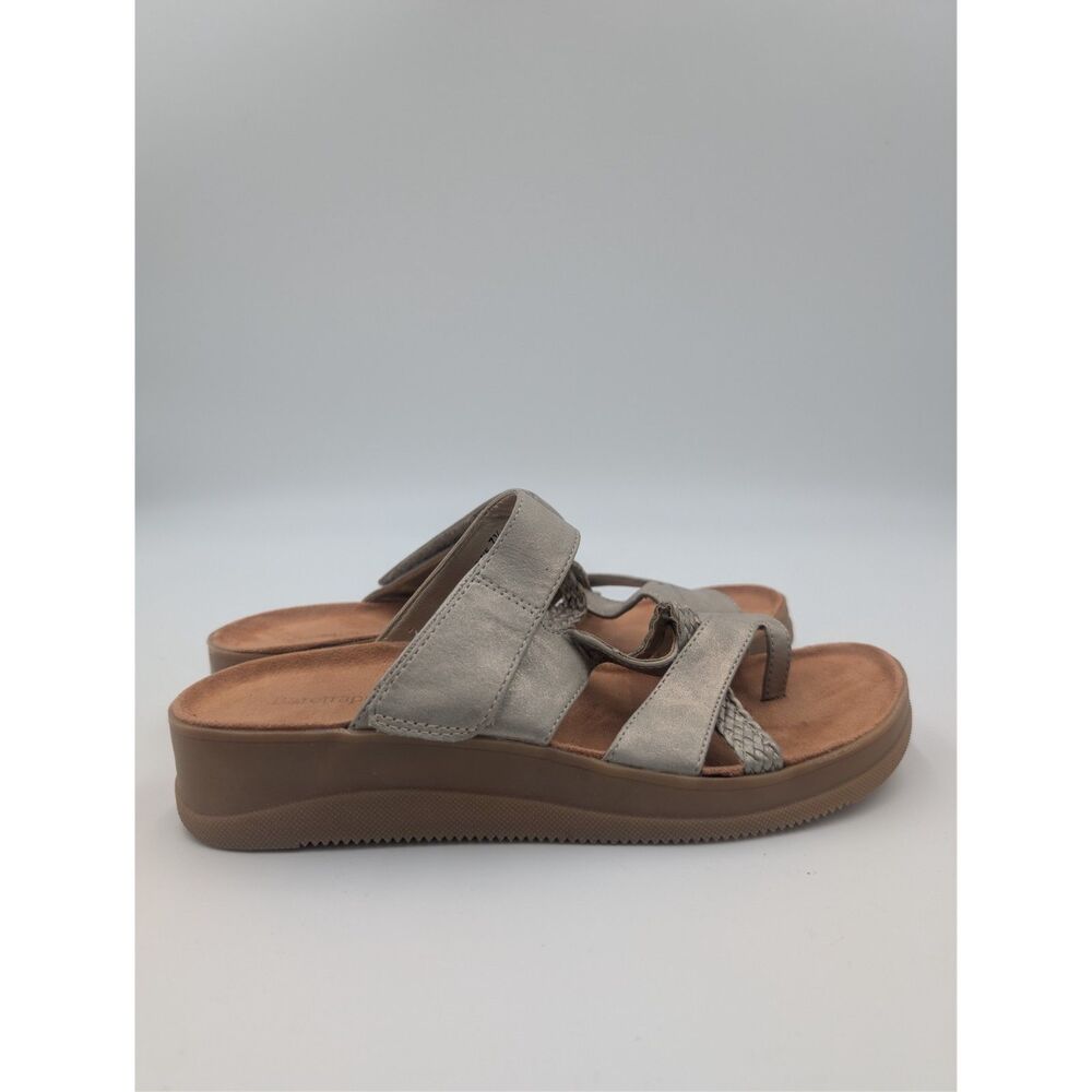 BareTraps Felicity Women's 7.5M Gray Taupe Platform Sandals Comfort Shoes